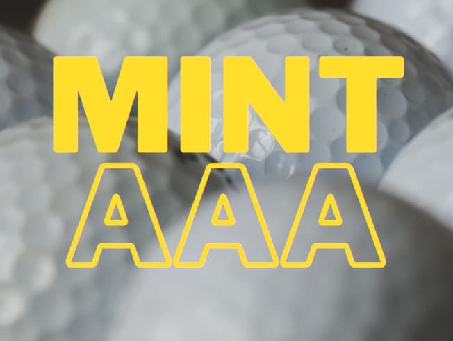 Mint grade second hand golf balls